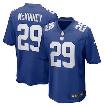 mens nike xavier mckinney royal new york giants game jersey